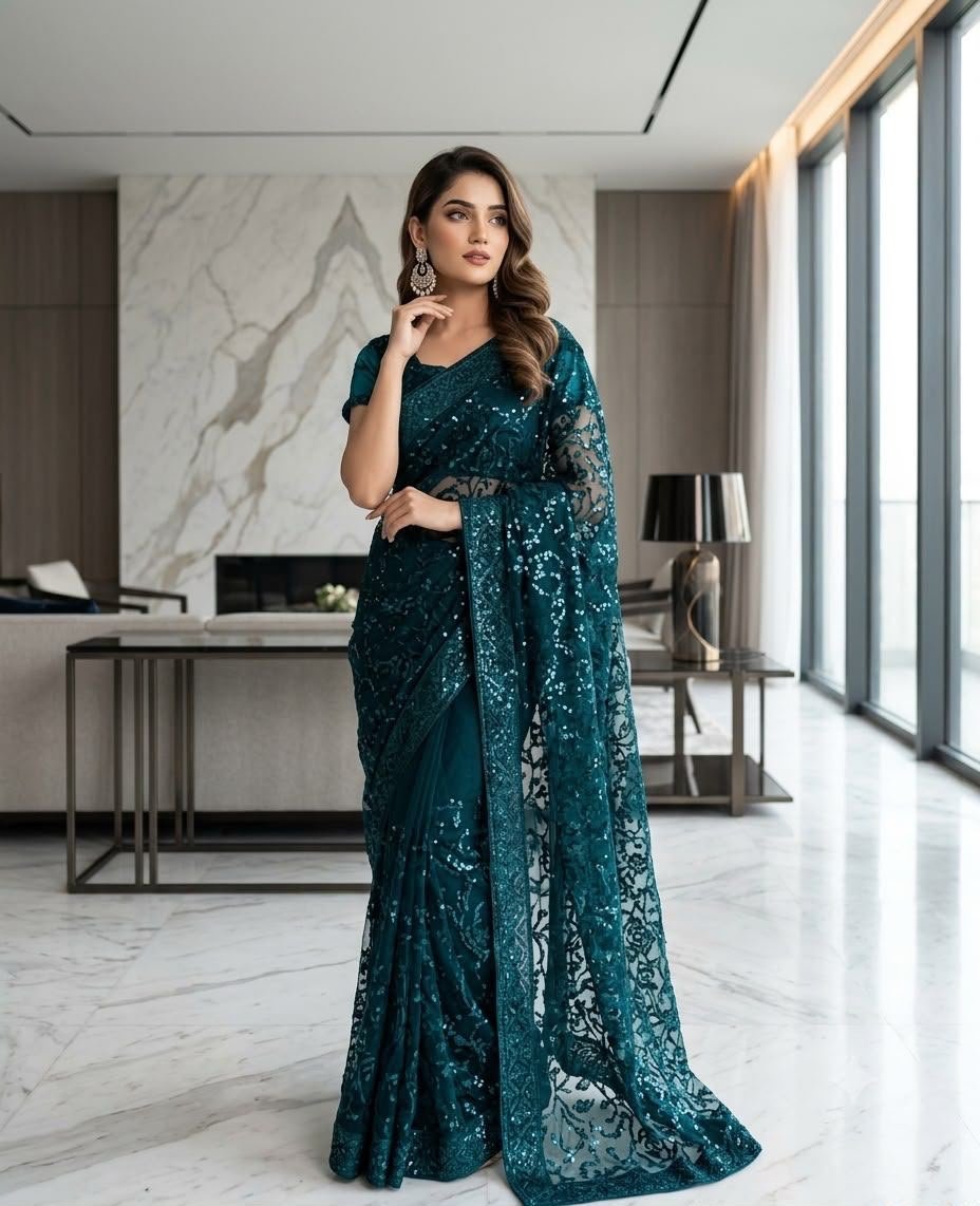 Premium Jamawar Fabric Saree