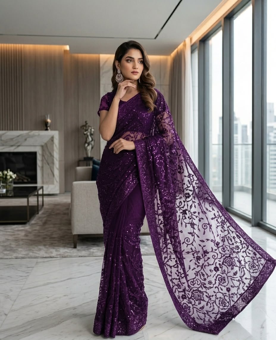 Premium Jamawar Fabric Saree