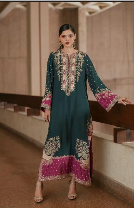Luxury Kaftan Silk 2-Piece